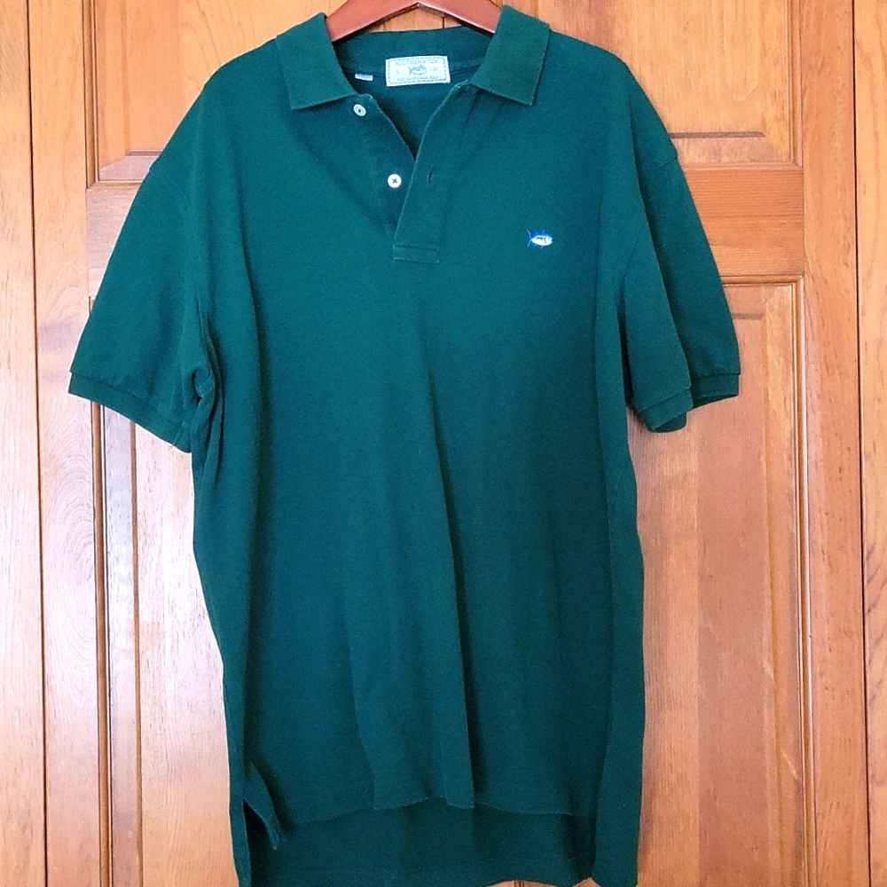 Southern Tide Green Short Sleeve Polo Shirt